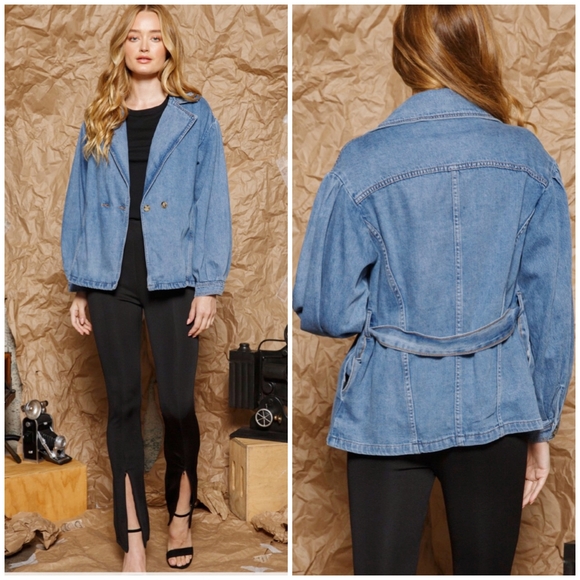 Aaron & Amber Adorable Denim Jean Jacket - Picture 5 of 13